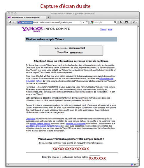 Fermer votre compte Yahoo 